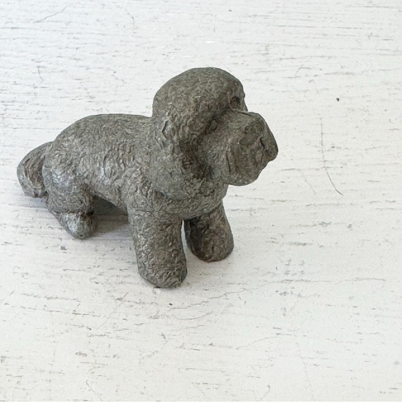 Vintage Rawcliffe Pewter Miniature Figurine Dog Signed P Davis 1986 - Picture 5 of 11